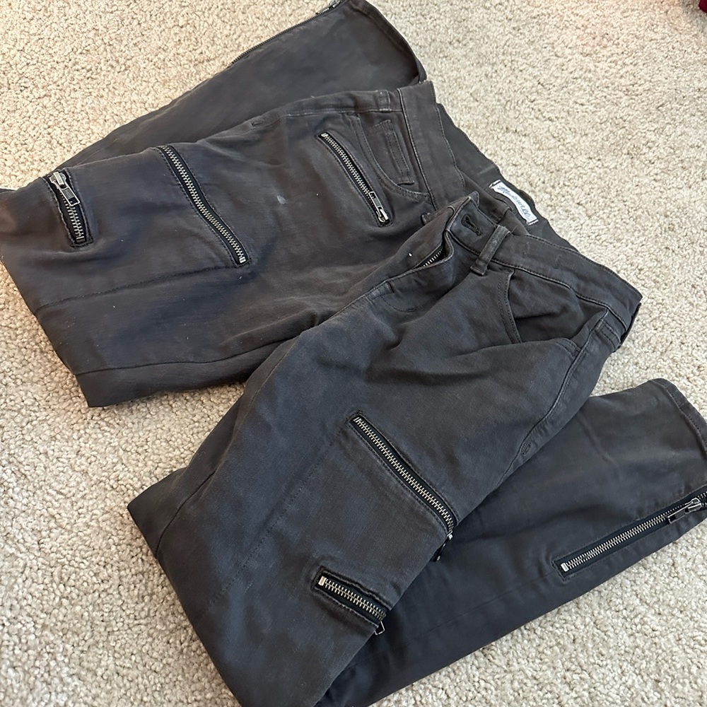 Madewell zipper skinny jeans